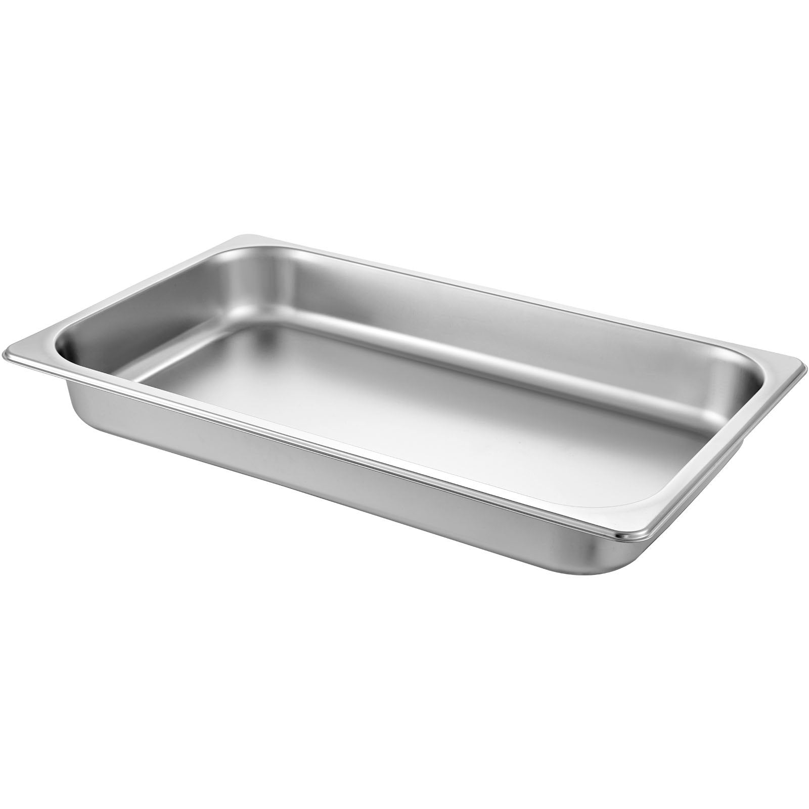 VEVOR Hotel Pan 2.5 Deep 6 Packs Steam Table Pan Full Size 9 Quart Stainless Steel Steam Table Pan 