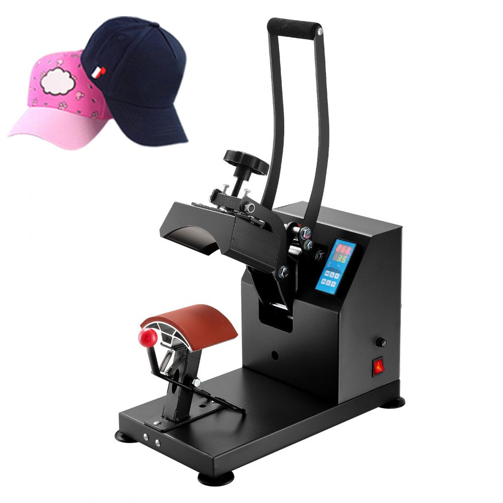VEVOR Hat Press 3.5 x 5.5 in Cap Heat Press Machine Transfer Sublimation 