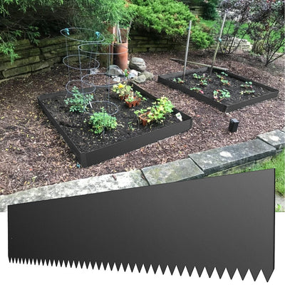 VEVOR Steel Landscape Edging 40 x 8 Inch Steel Edging For Landscaping 4pcs Steel Garden Edging Border Landscape Edging Steel Lawn Edging Garden Edging Garden Border Edging Metal Edging 