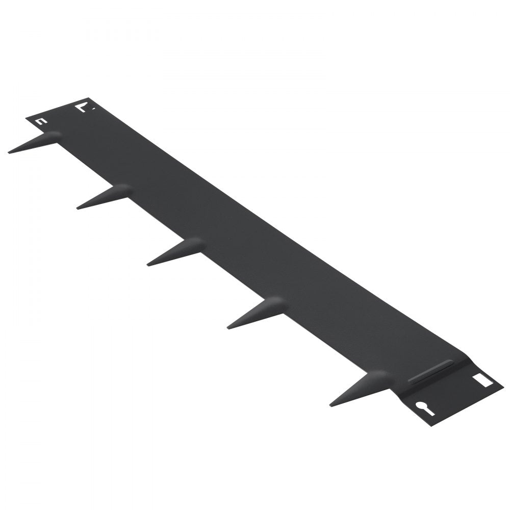 VEVOR Steel Landscape Edging, 5-pack Steel Garden Edging Borders, 39" L x 4" H Strips, Hammer-in Edging Border, Bendable Metal Landscape Edging for Yard, Garden, Lawn, 3.15" Spike Height, Black 