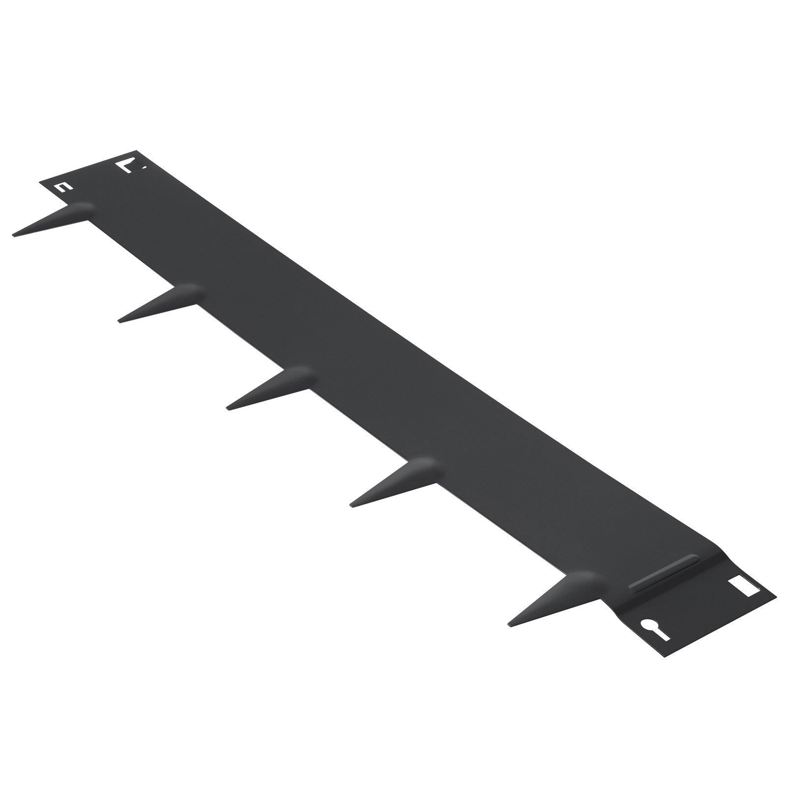 VEVOR Steel Landscape Edging, 5-pack Steel Garden Edging Borders, 39" L x 5" H Strips, Hammer-in Edging Border, Bendable Metal Landscape Edging for Yard, Garden, Lawn, 3.15" Spike Height, Black 