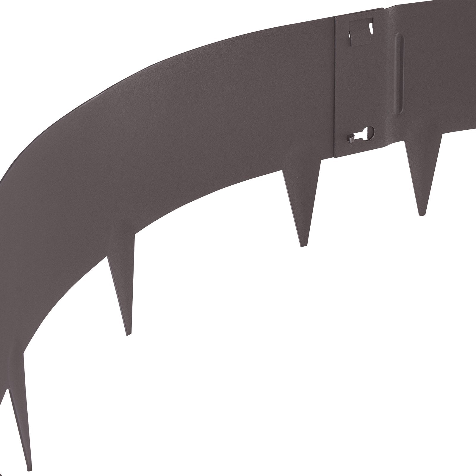 VEVOR Steel Landscape Edging, 5-pack Steel Garden Edging Borders, 39" L x 5" H Strips, Hammer-in Edging Border, Bendable Metal Landscape Edging for Yard, Garden, Lawn, 3.15" Spike Height, Rustic Brown 