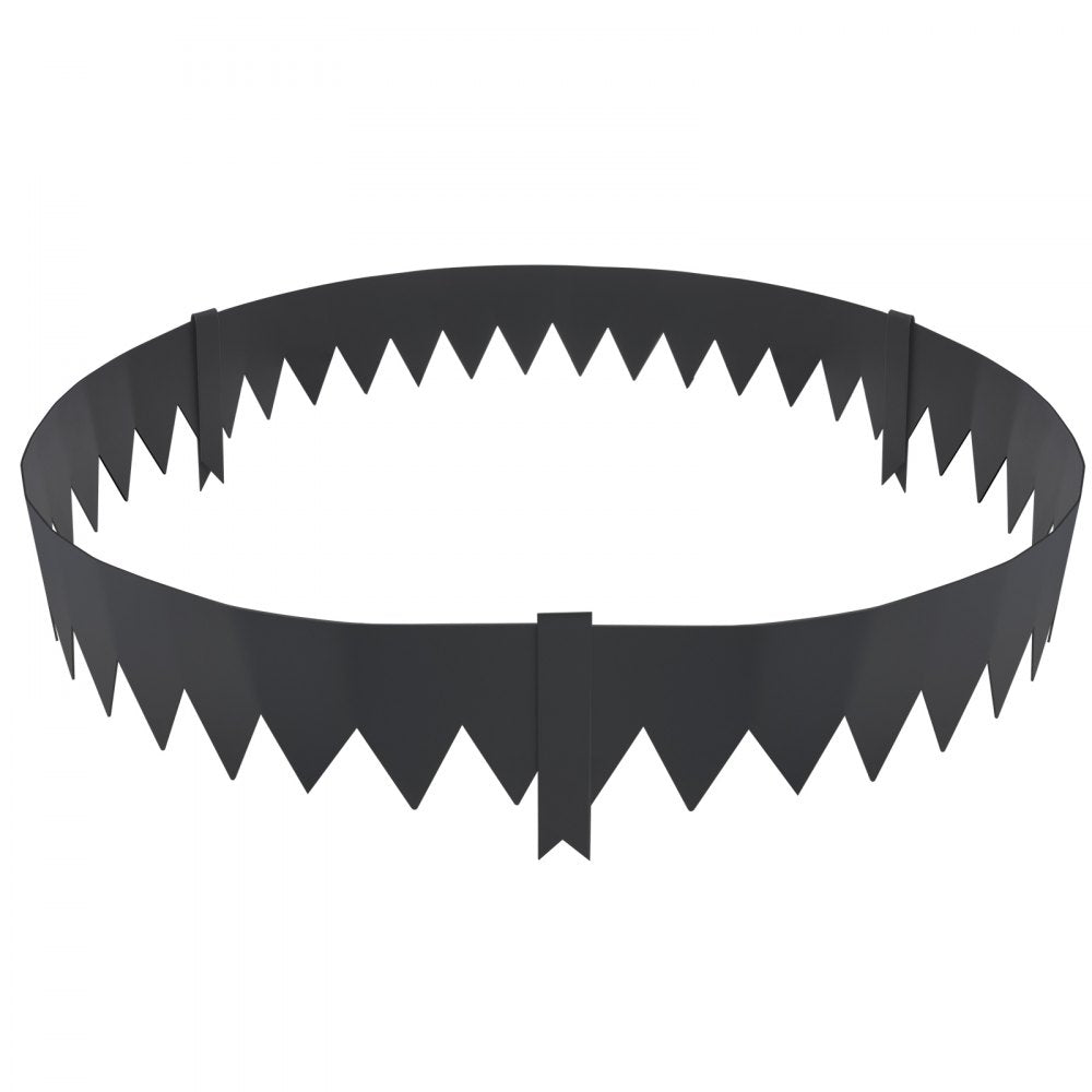 VEVOR Steel Landscape Edging, 3-pack Steel Garden Edging Borders, 40" L x 6" H Strips, Hammer-in Edging Border with 5 Clips, Bendable Metal Landscape Edging for Yard, Garden, Lawn 