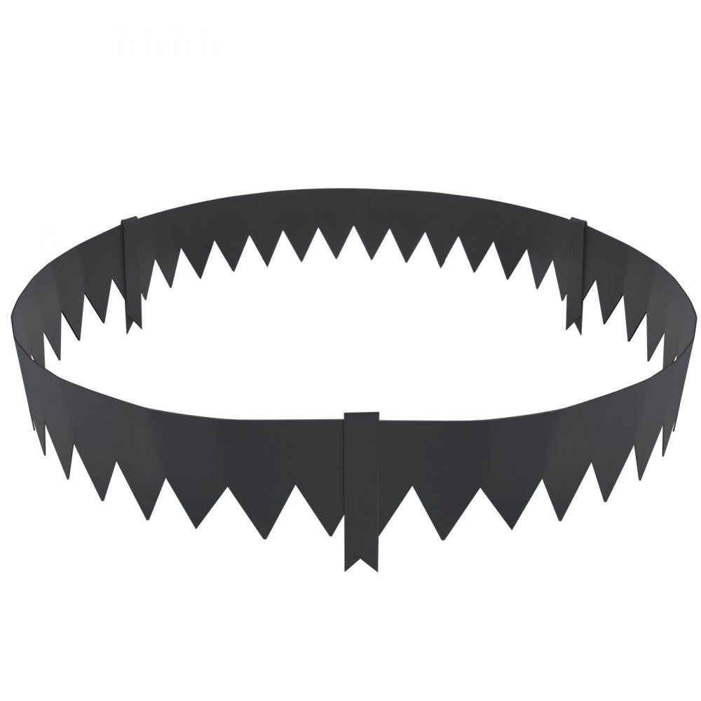 VEVOR Steel Landscape Edging, 6-pack Steel Garden Edging Borders, 40" L x 6" H Strips, Hammer-in Edging Border with 8 Clips, Bendable Metal Landscape Edging for Yard, Garden, Lawn 