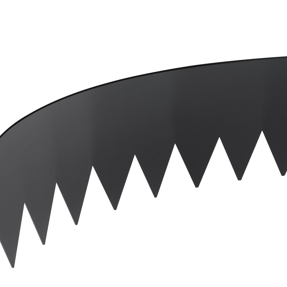 VEVOR Steel Landscape Edging, 6-pack Steel Garden Edging Borders, 40" L x 8" H Strips, Hammer-in Edging Border with 8 Clips, Bendable Metal Landscape Edging for Yard, Garden, Lawn 