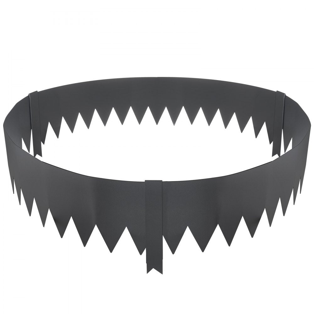 VEVOR Steel Landscape Edging, 6-pack Steel Garden Edging Borders, 40" L x 8" H Strips, Hammer-in Edging Border with 8 Clips, Bendable Metal Landscape Edging for Yard, Garden, Lawn 