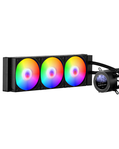 VEVOR CPU Liquid Cooler AIO CPU Water Cooler with ARGB Light & 3 PWN Fans(120mm) 