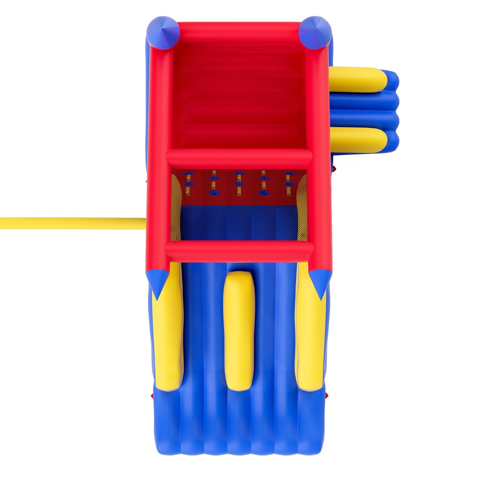 VEVOR Inflatable Bounce House, Outdoor High Quality Playhouse Trampoline, Jumping Bouncer with Blower, Slide, and Storage Bag, Family Backyard Bouncy Castle, for Kid Ages 3–8 Years, 183x102x92 inch 