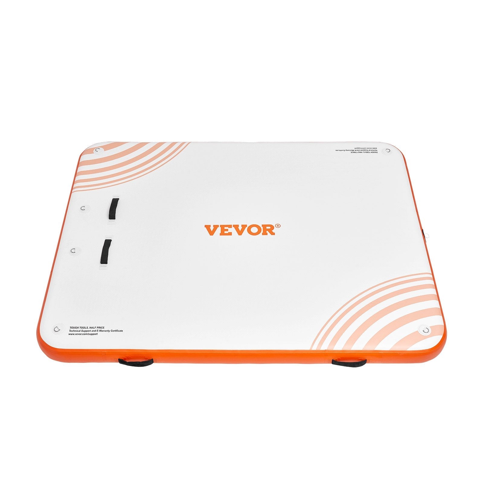 VEVOR Inflatable Floating Dock, 6 x 5FT Inflatable Dock Platform, Non-Slip Water Floating Dock Mat with Portable Carrying Bag & Detachable Ladder, Floating Platform Island Raft for Pool Beach Ocean 