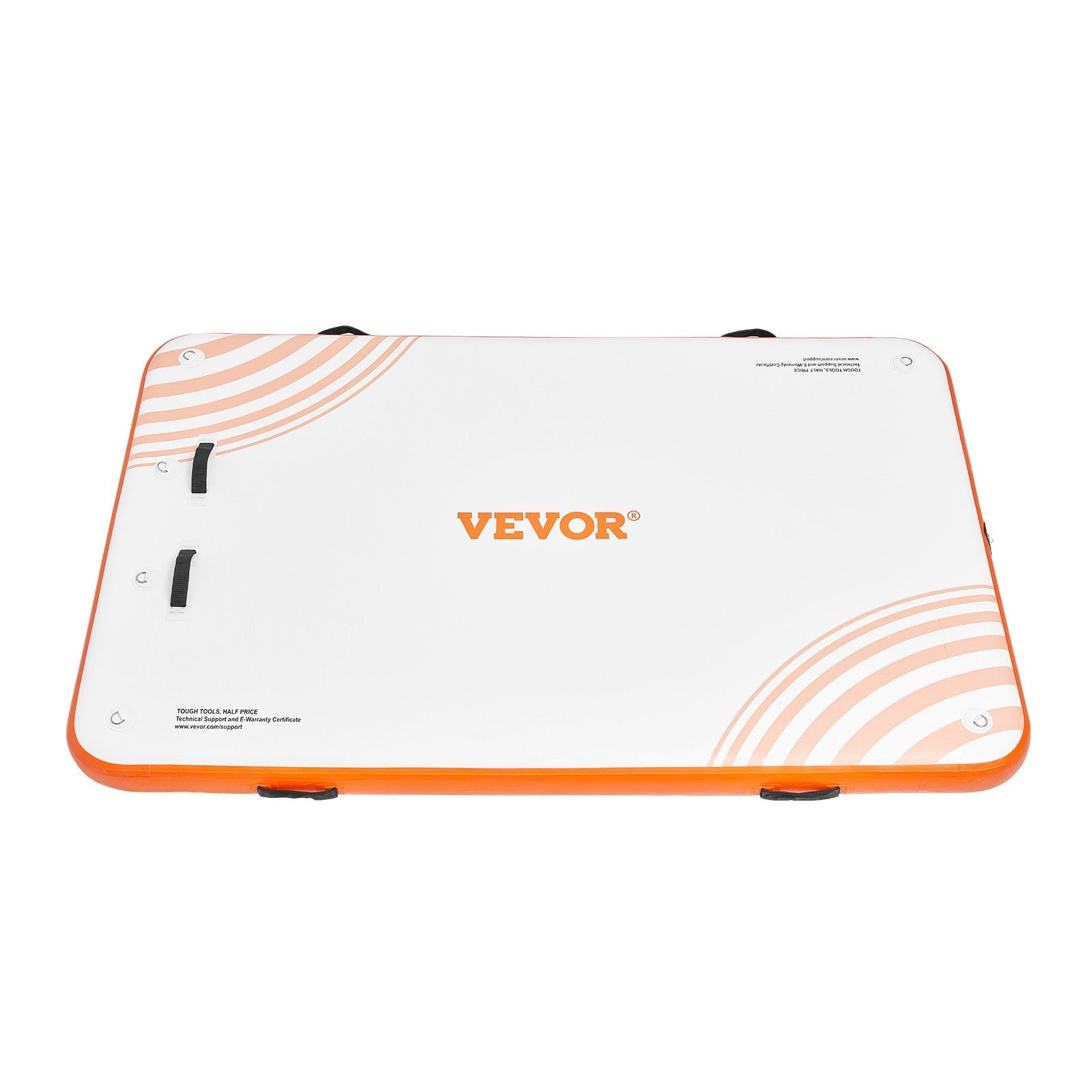 VEVOR Inflatable Floating Dock, 8 x 5FT Inflatable Dock Platform, Non-Slip Water Floating Dock Mat with Portable Carrying Bag & Detachable Ladder, Floating Platform Island Raft for Pool Beach Ocean 