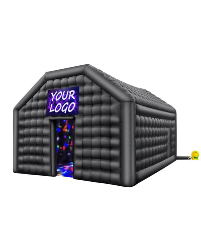 VEVOR Inflatable Nightclub 19.7 x 16.4 x 12 Ft Blow up Party Tent with Lights 