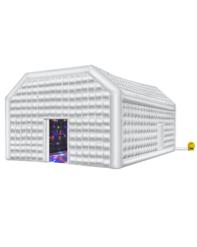 VEVOR Inflatable Nightclub 29.5 x 19.7 x 13.1 Ft Blow up Party Tent White 