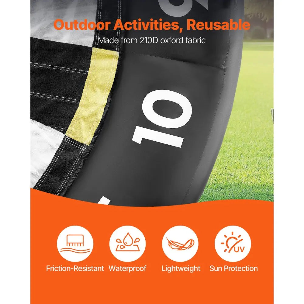 VEVOR Inflatable Soccer Dart Board over 8 ft High with 9 Kick Balls & Air Pump