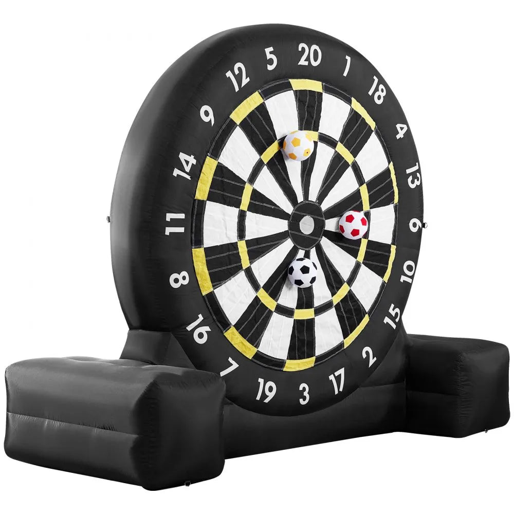 VEVOR Inflatable Soccer Dart Board over 8 ft High with 9 Kick Balls & Air Pump