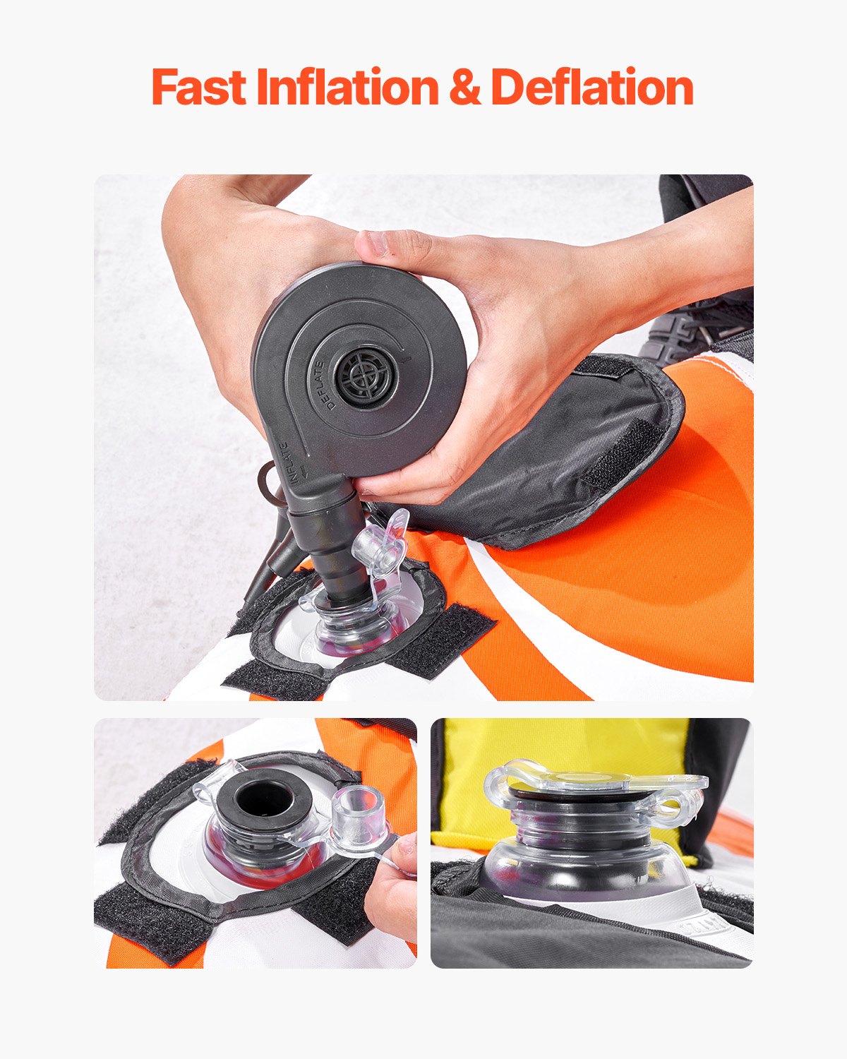 VEVOR Towable Tube for Boating 1-2 Riders Inflatable Boat Tubes and Towables 