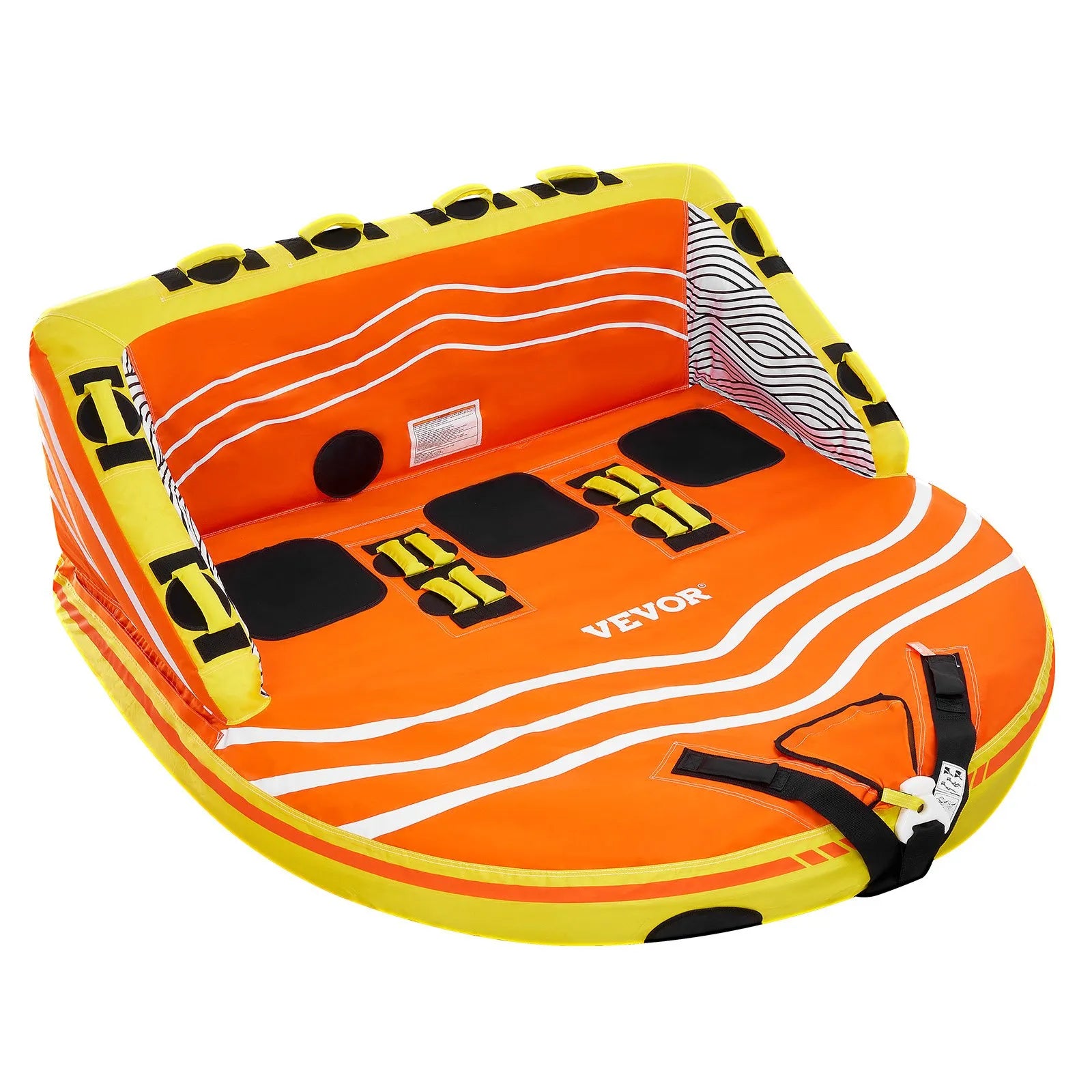 VEVOR Towable Tube for Boating 1-3 Riders Inflatable Boat Tubes and Towables