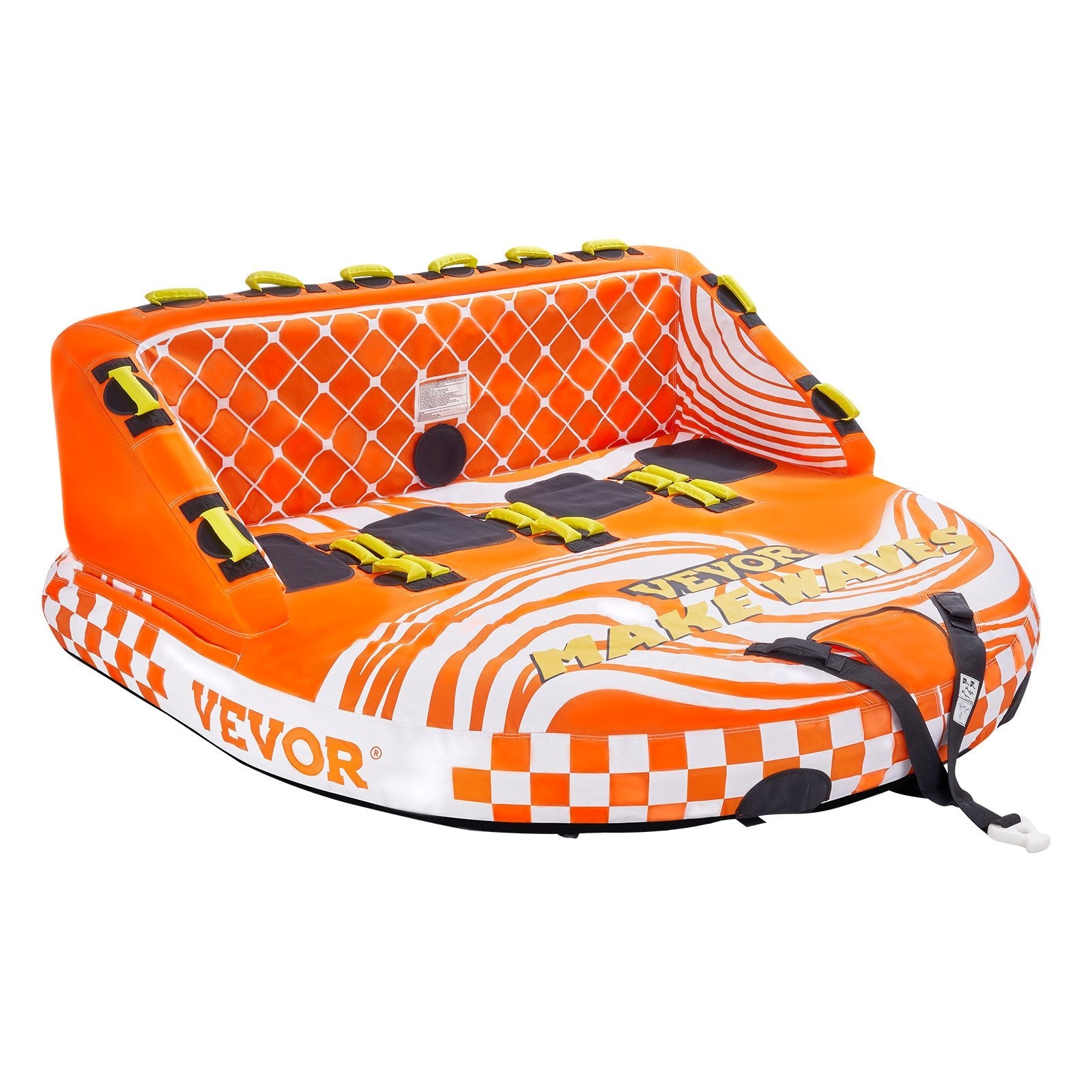 VEVOR Towable Tube for Boating 1-4 Riders Inflatable Boat Tubes and Towables 
