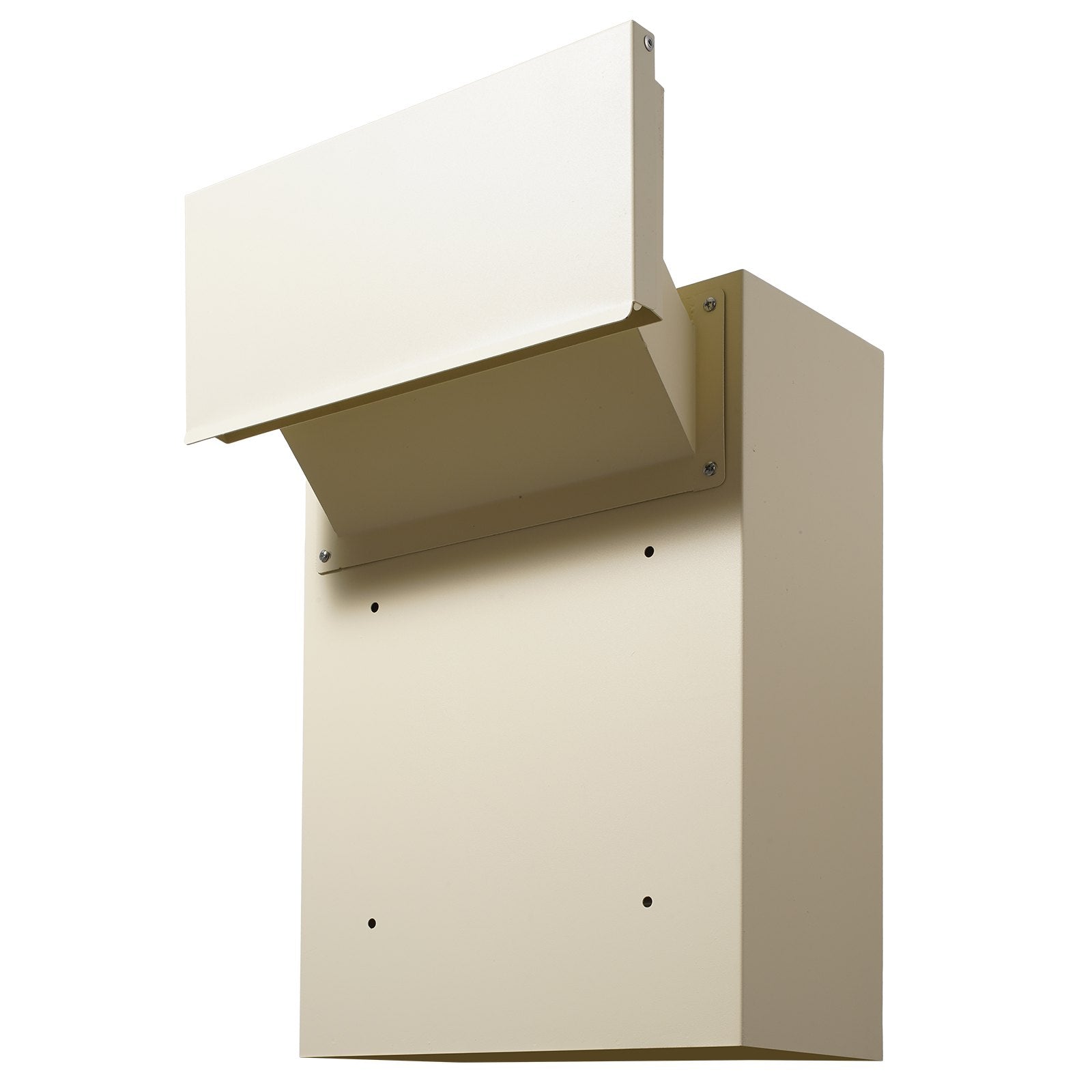 VEVOR Through The Wall Drop Box, Heavy Duty Steel Through the Wall Mailbox with 2.8-7.9" 13" Combination Lock, 12.5x6.3x16.9" Mail Drop Box, Beige 