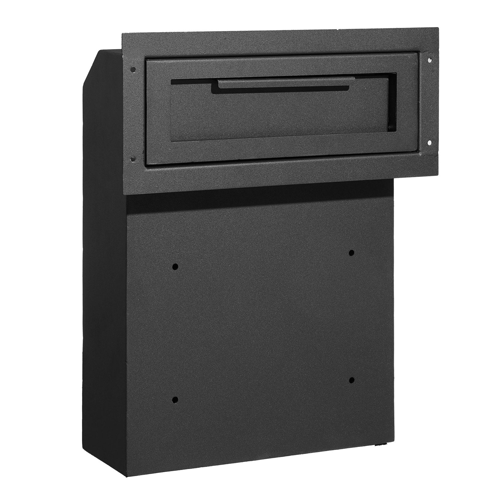 VEVOR Through The Door Key Drop Box 12x6x16" Mailbox with 1.8"12" Key Lock Black 