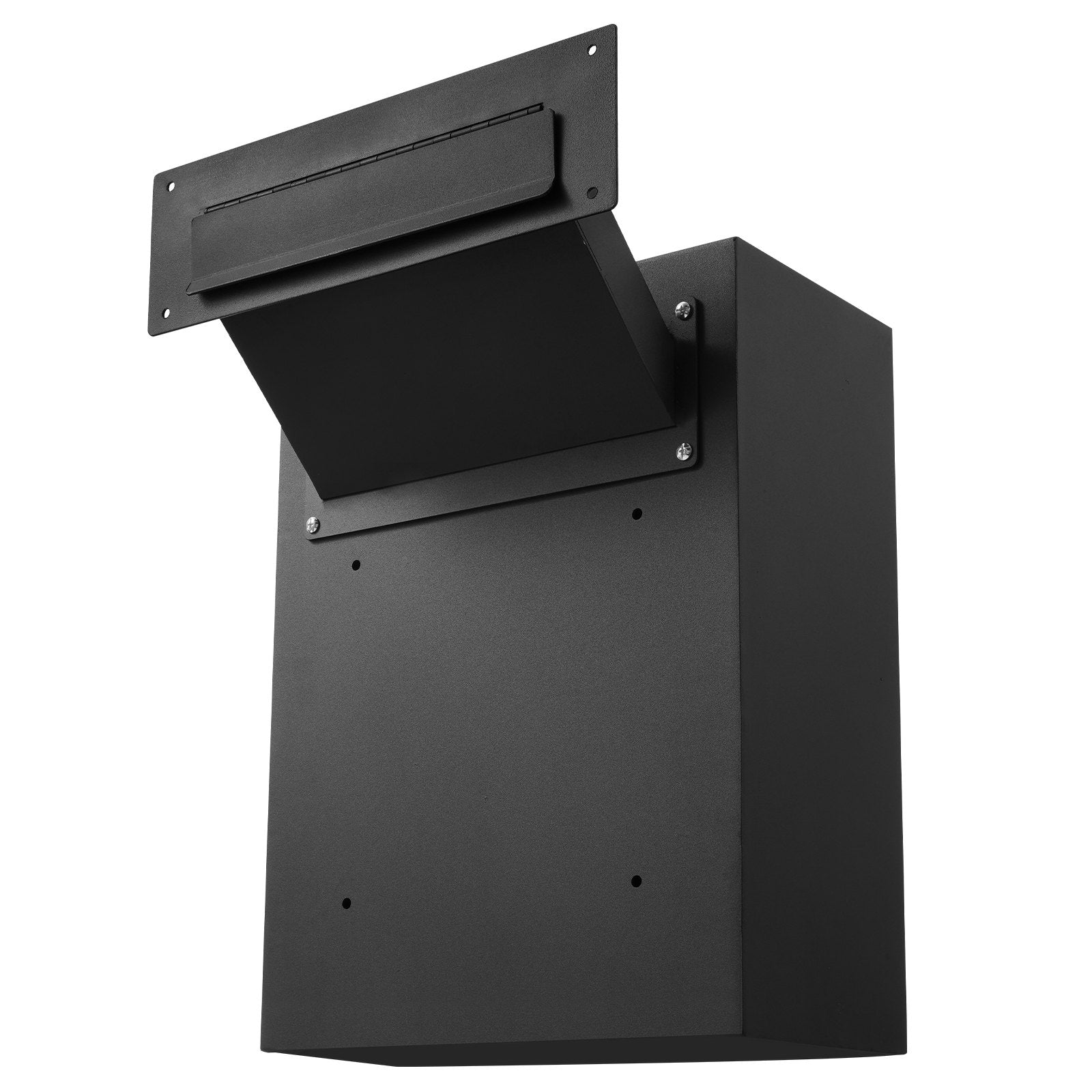 VEVOR Through The Wall Drop Box, Heavy Duty Steel Through the Wall Mailbox with 2.8-7.9" 13" Combination Lock, 13x7x17" Mail Drop Box, Black 