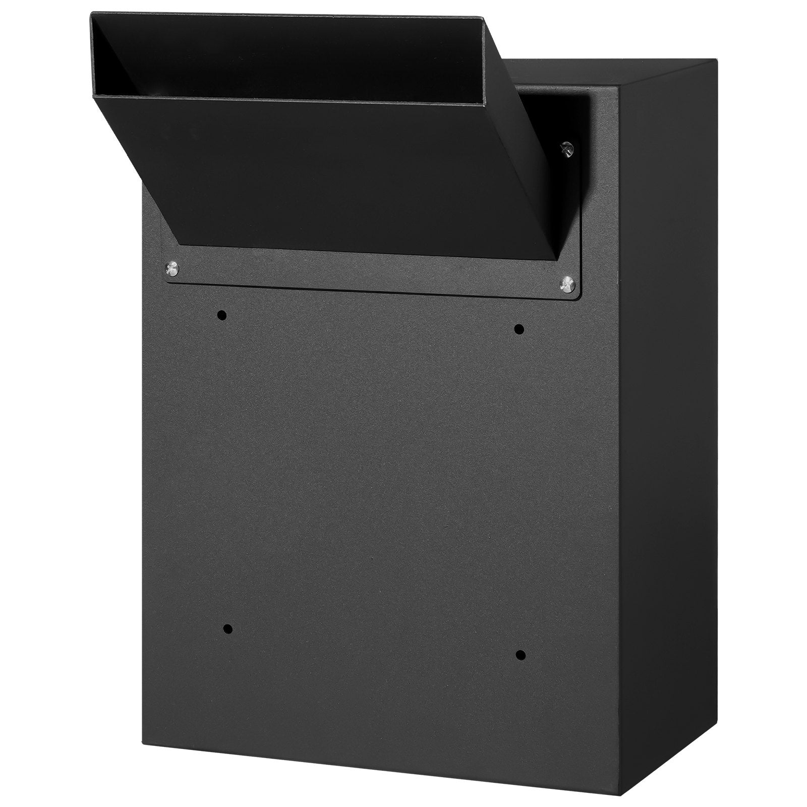 VEVOR Through The Wall Drop Box, Heavy Duty Steel Through the Wall Mailbox with 2.8-7.9" 13" Combination Lock, 13x7x17" Mail Drop Box, Black 