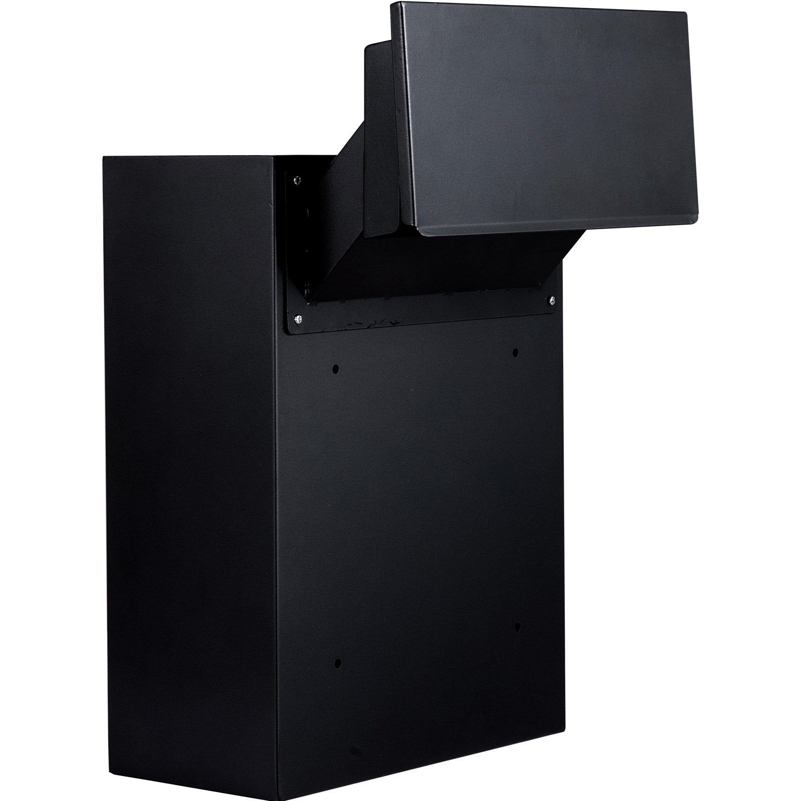 Vevor Through-the-wall Mailbox Letter Drop Box Adjustable Chute Rainproof Black 