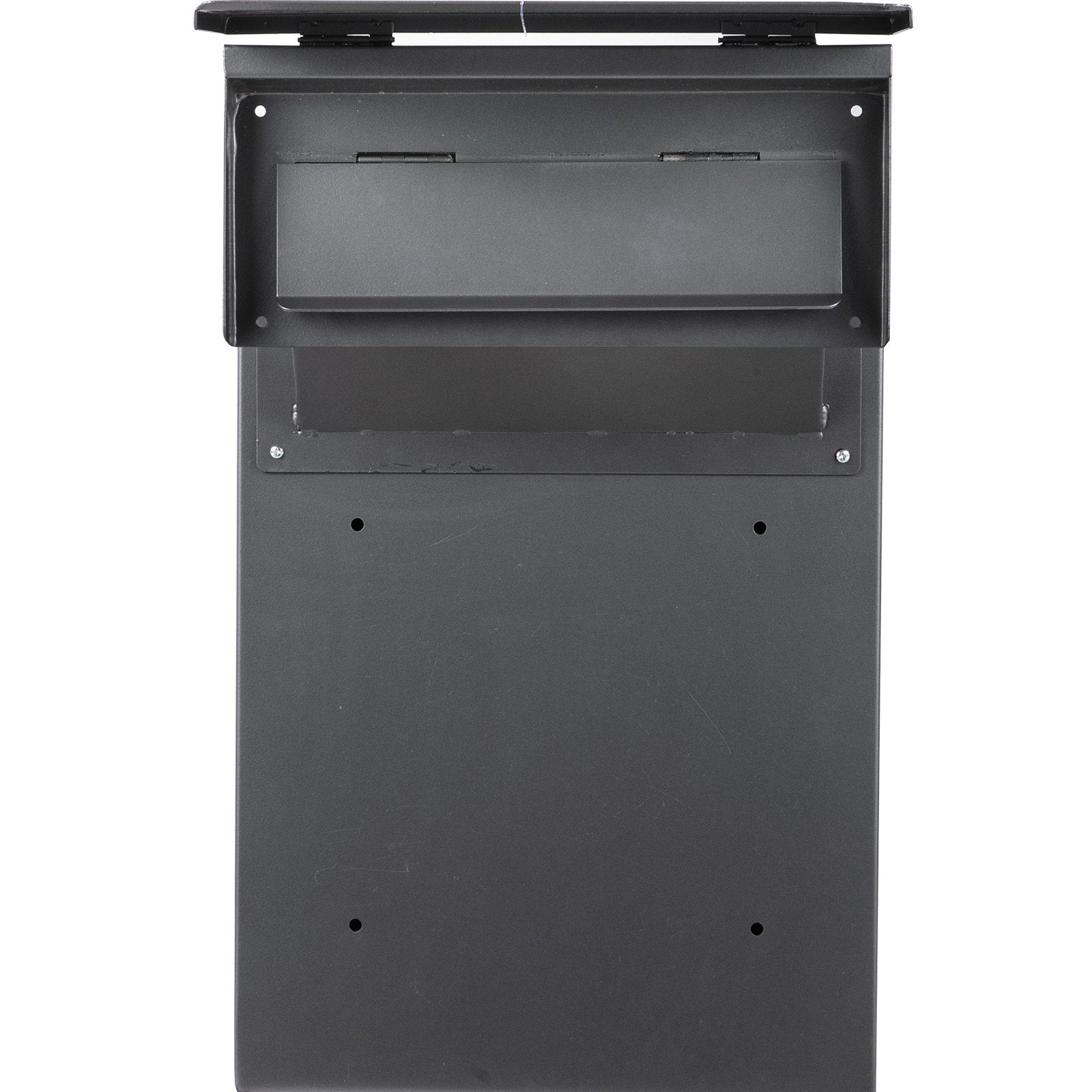Vevor Through-the-wall Mailbox Letter Drop Box W/adjustable Chute&code Lock Grey 