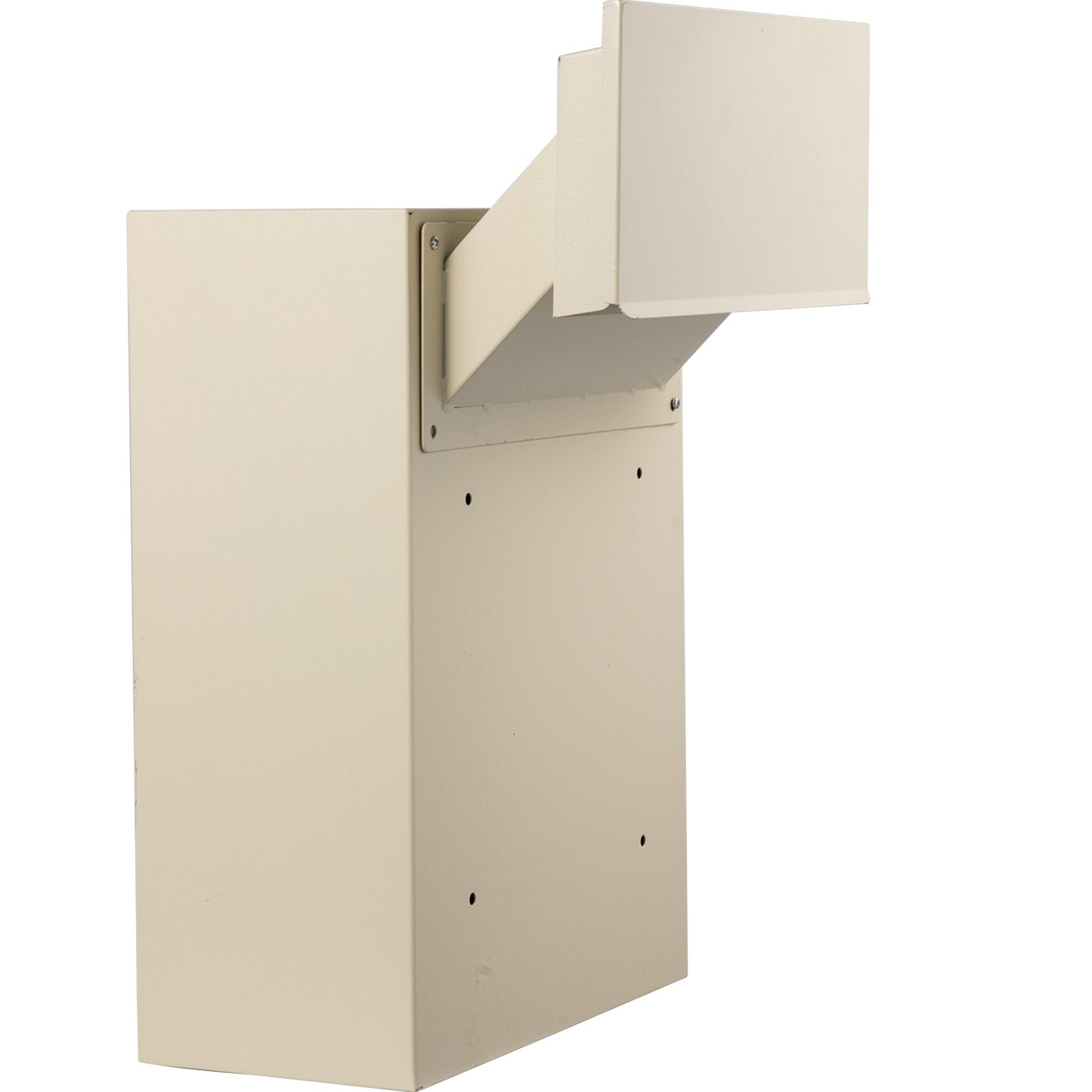 Vevor Through-the-wall Mailbox Letter Drop Box Adjustable Chute Rainproof Beige 
