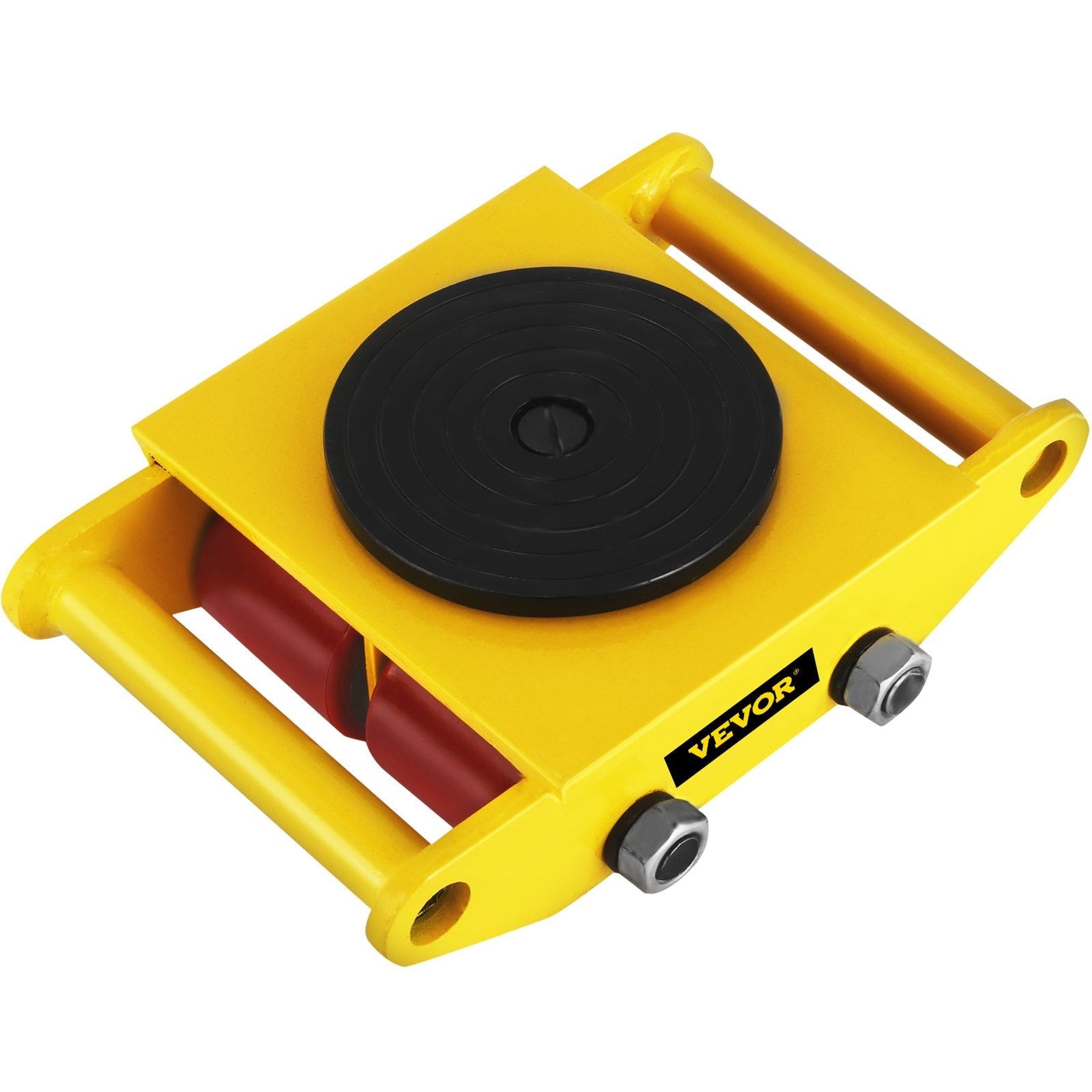 VEVOR Industrial Machinery Mover, 6T/13200lbs Machinery Moving Skate with 360°Rotation Cap and 4 Rollers & PU Wheels, Heavy Duty Dolly Skates for Moving Equipment 