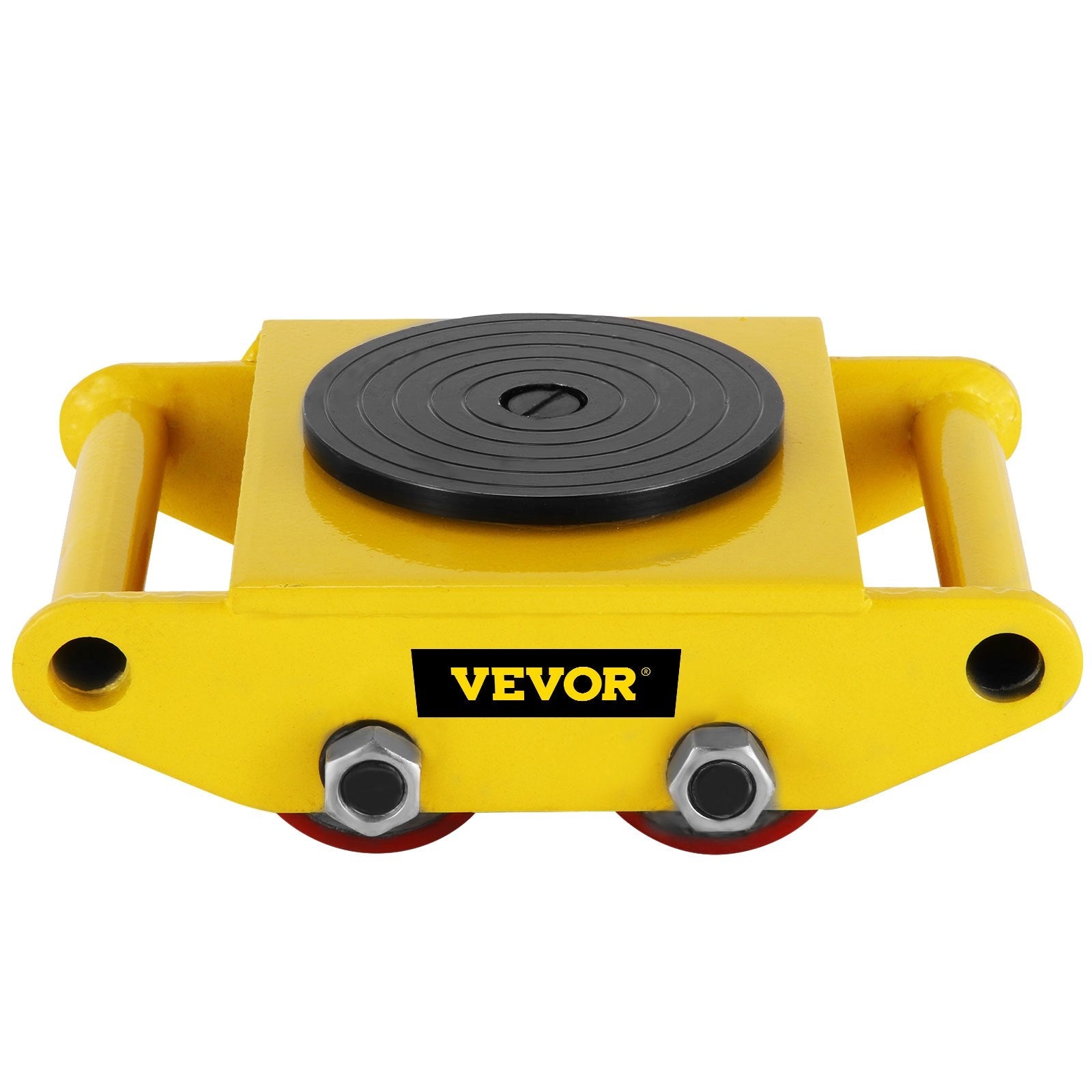 VEVOR Industrial Machinery Mover, 6T/13200lbs Machinery Moving Skate with 360°Rotation Cap and 4 Rollers & PU Wheels, Heavy Duty Dolly Skates for Moving Equipment 