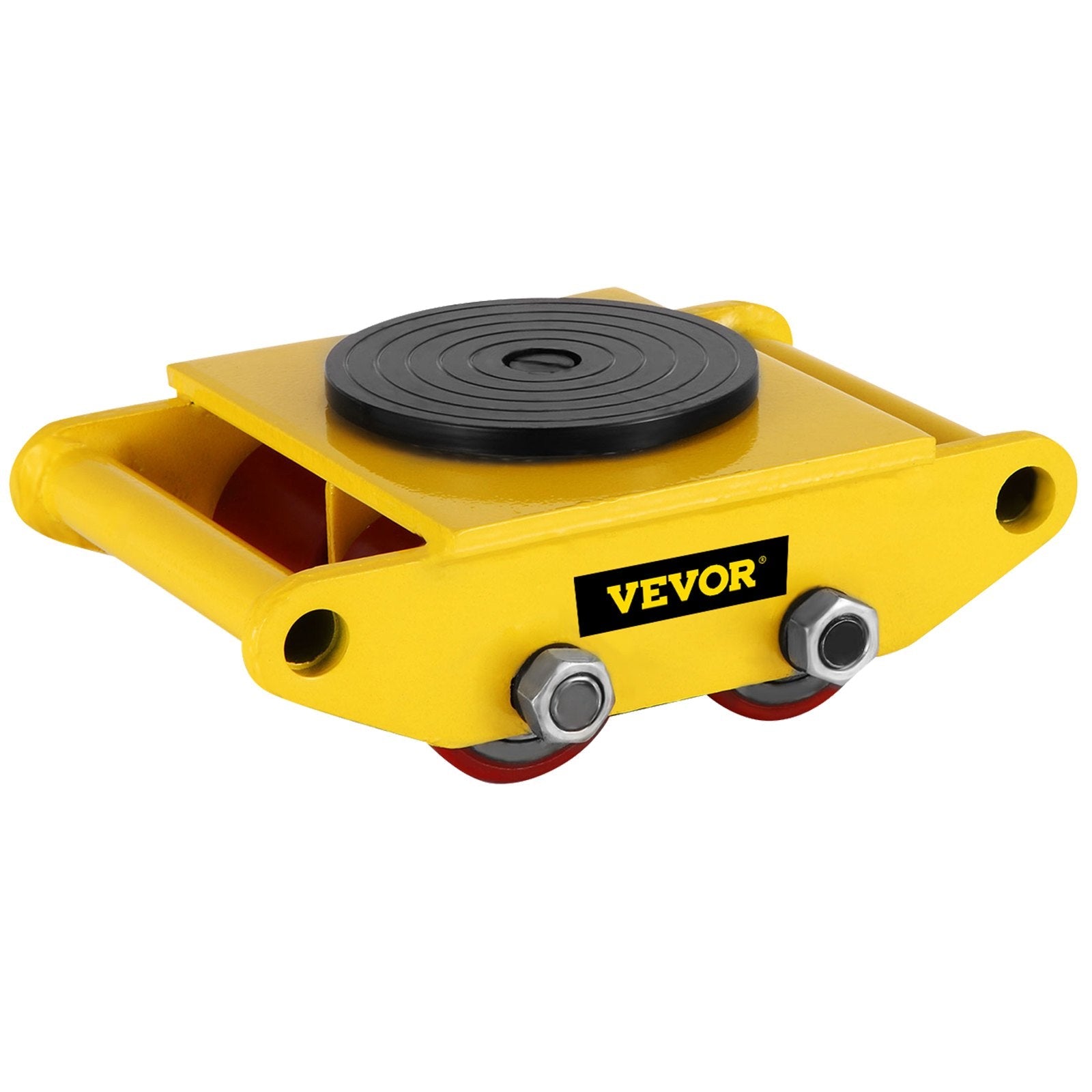 VEVOR Industrial Machinery Mover, 6T/13200lbs Machinery Moving Skate with 360°Rotation Cap and 4 Rollers & PU Wheels, Heavy Duty Dolly Skates for Moving Equipment 