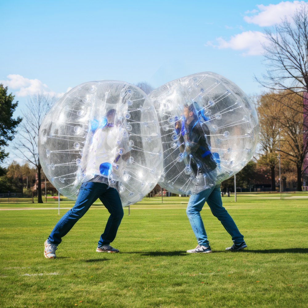 VEVOR Inflatable Bumper Ball 1-Pack, 5FT/1.5M Body Sumo Zorb Balls for Teen & Adult, 0.8mm Thick PVC Human Hamster Bubble Balls for Outdoor Team Gaming Play, Bumper Bopper Toys for Garden, Yard, Park 