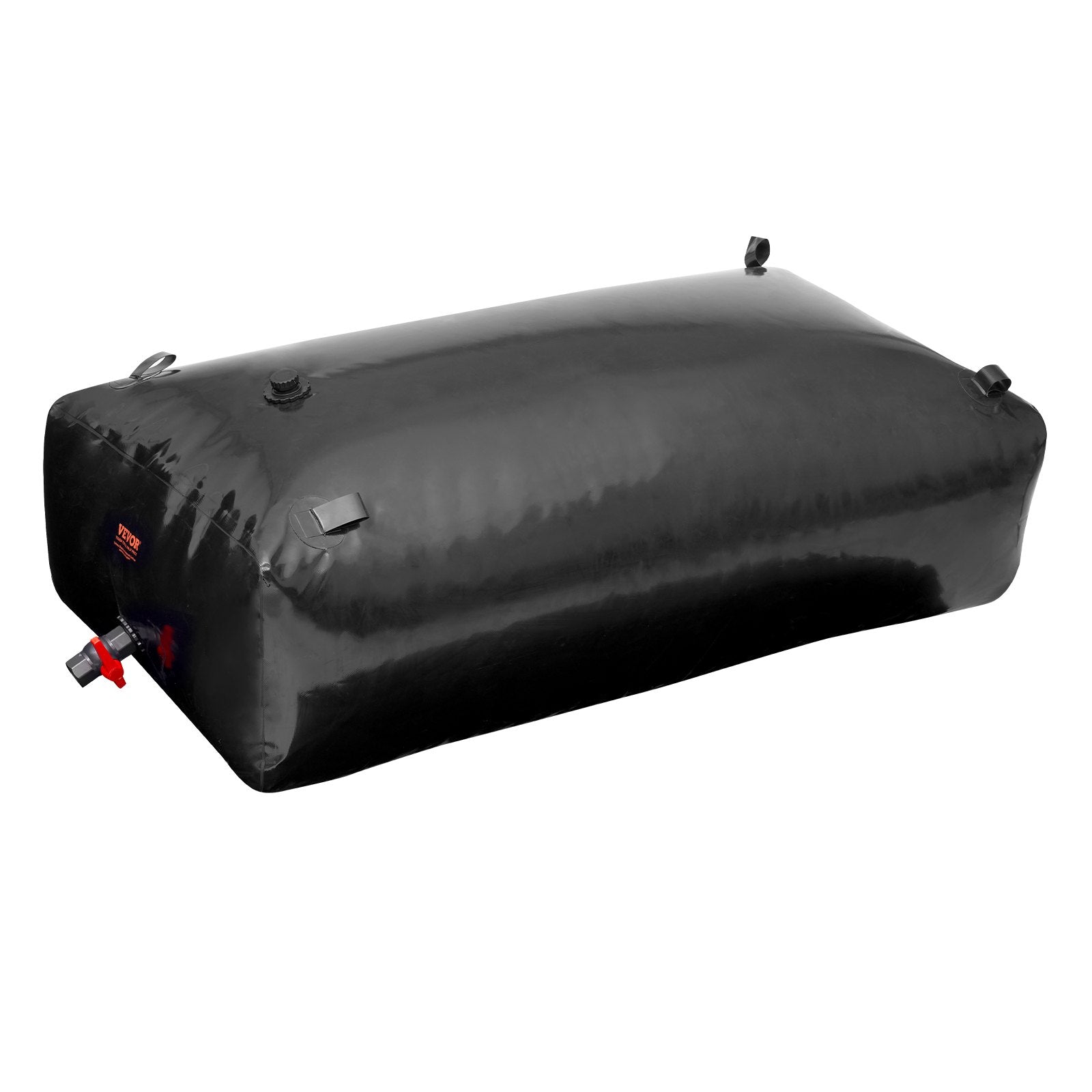 VEVOR Portable Water Storage Bladder 264 Gal PVC Collapsible Water Tank Black 