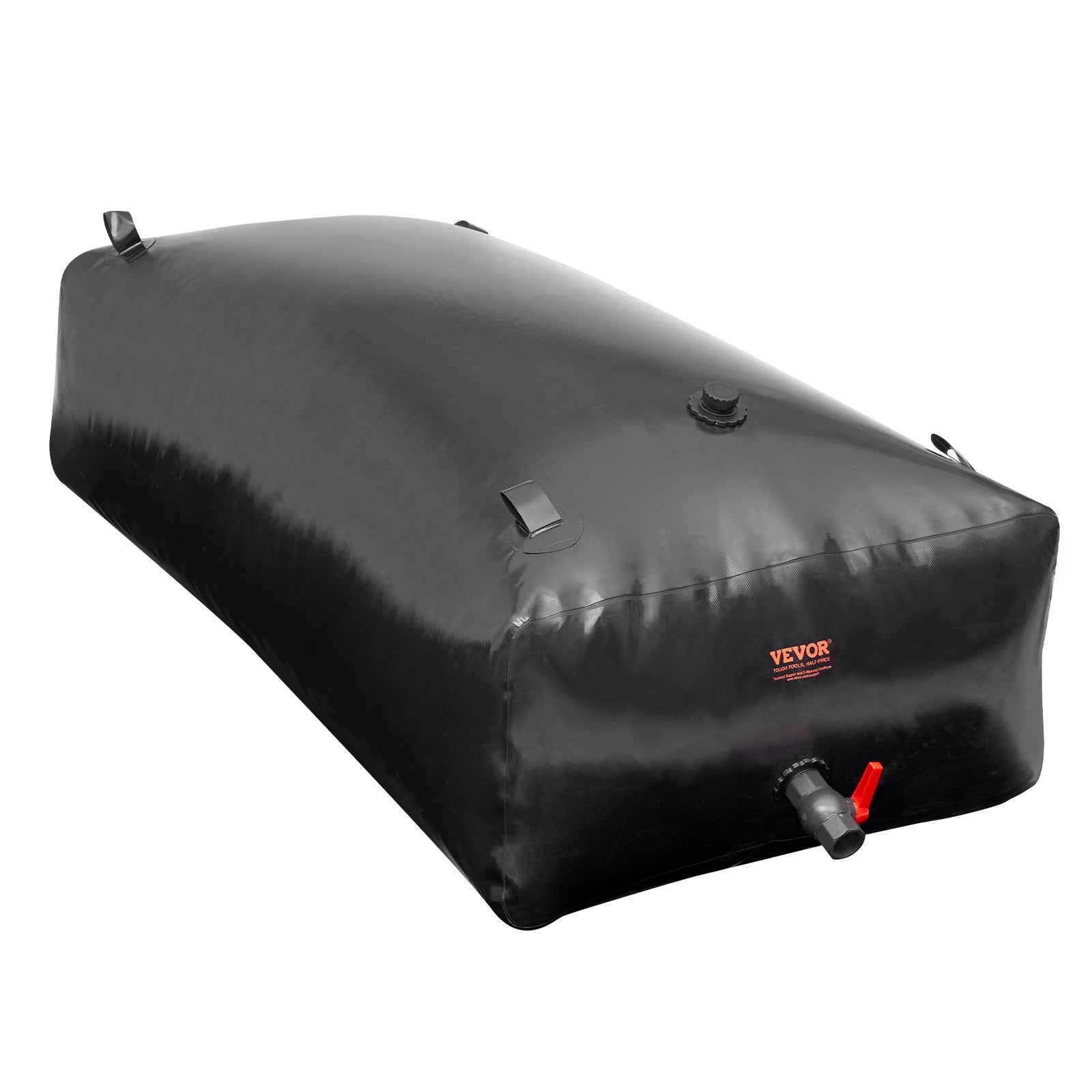 VEVOR Portable Water Storage Bladder 264 Gal PVC Collapsible Water Tank Black 