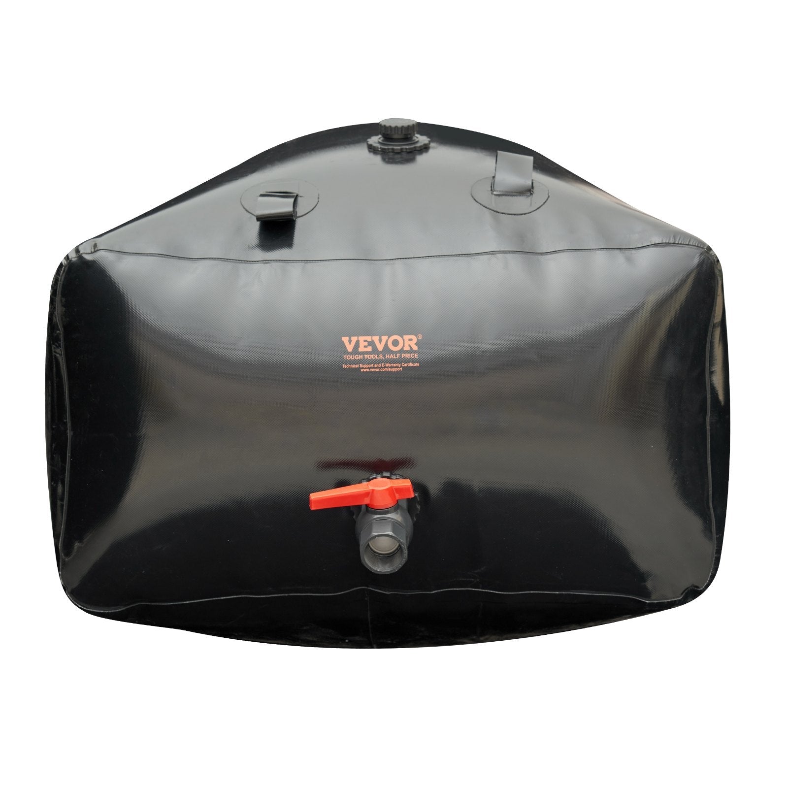 VEVOR Portable Water Storage Bladder 264 Gal PVC Collapsible Water Tank Black 