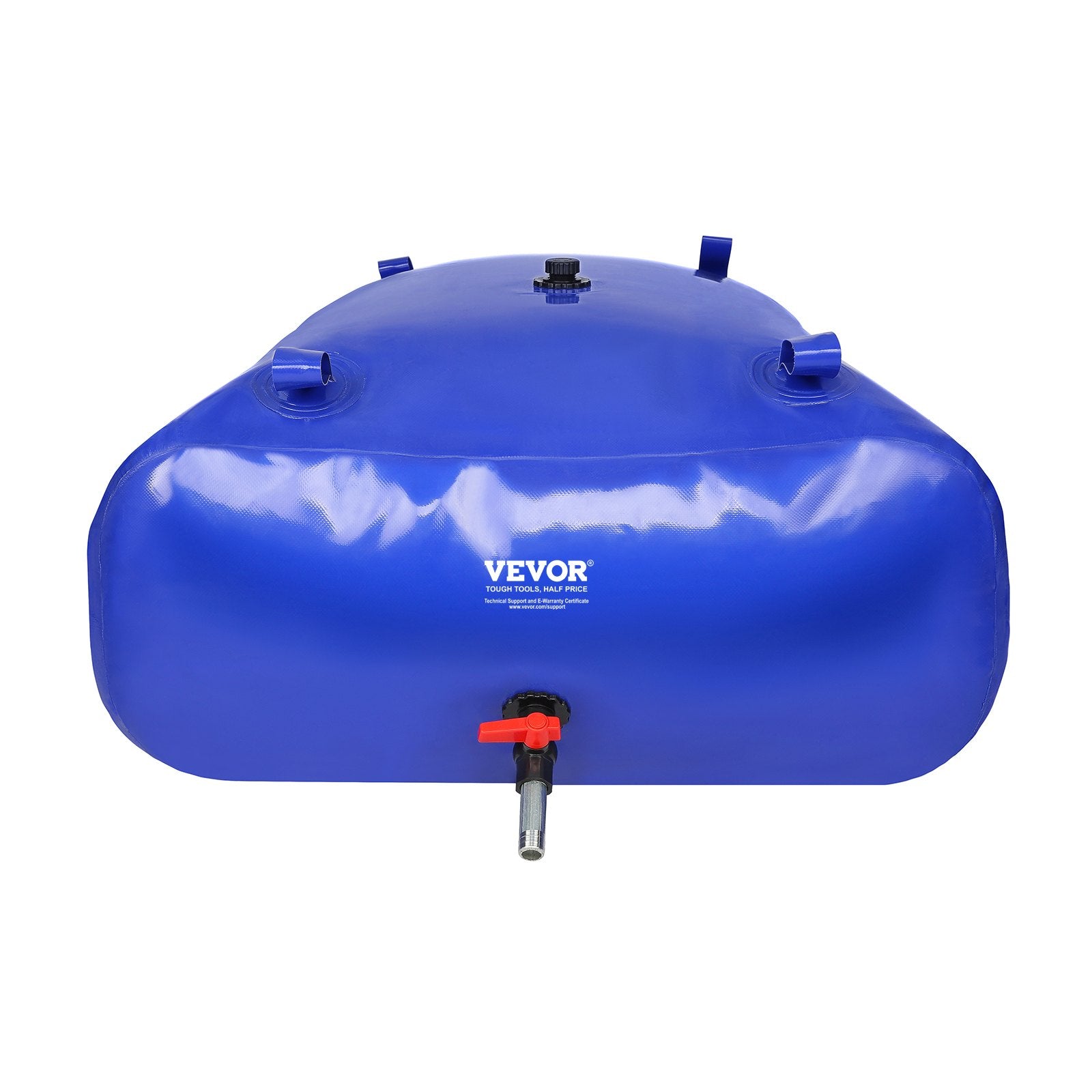 VEVOR 540L/142.7 Gallon Water Storage Bladder, RV Water Tank, 1000D Blue PVC Collapsible Water Storage Containers, Large Capacity Soft Water Bag, Portable Water Bladder, Fire Prevention, Camping, Emer 