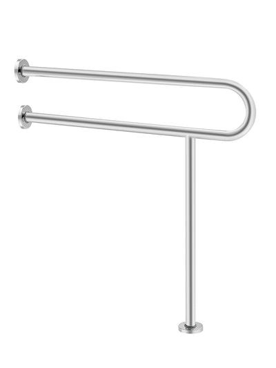 VEVOR Toilet Safety Rail with Leg 31.5In 300lb Capacity Stainless Steel Grab Bar 