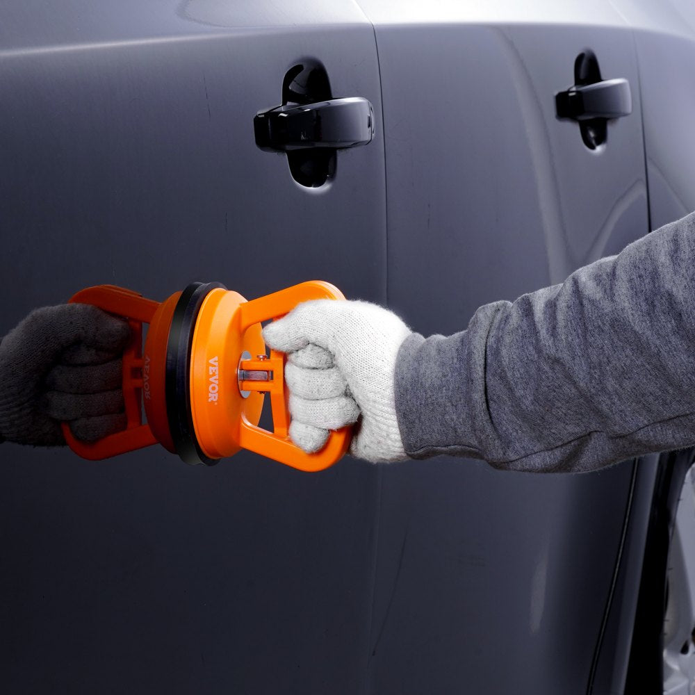 VEVOR Dent Removal Kit, 3 Packs Suction Cups, Dent Puller Handle Lifter with Gloves and Cloth, Paintless Car Dent Puller Remover for Car Dent Repair, Glass, Tiles, Mirror Lifting and Moving 