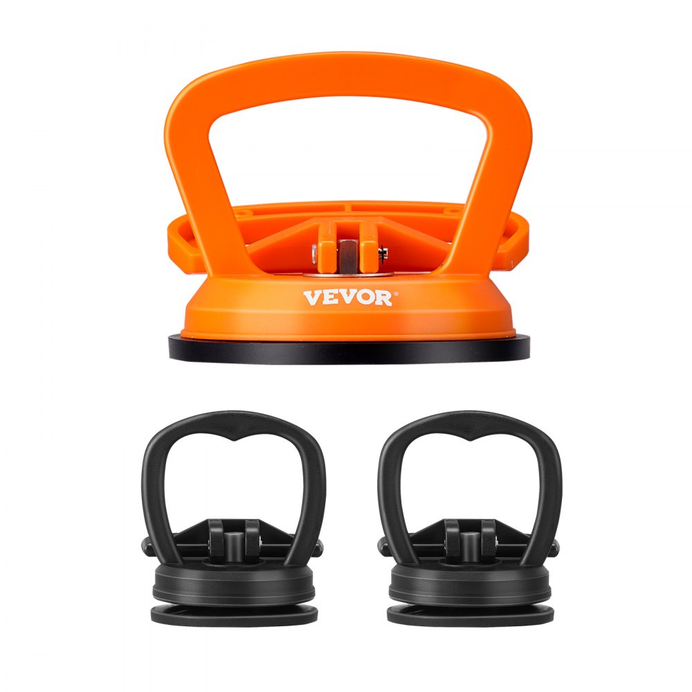 VEVOR Dent Removal Kit, 3 Packs Suction Cups, Dent Puller Handle Lifter with Gloves and Cloth, Paintless Car Dent Puller Remover for Car Dent Repair, Glass, Tiles, Mirror Lifting and Moving 
