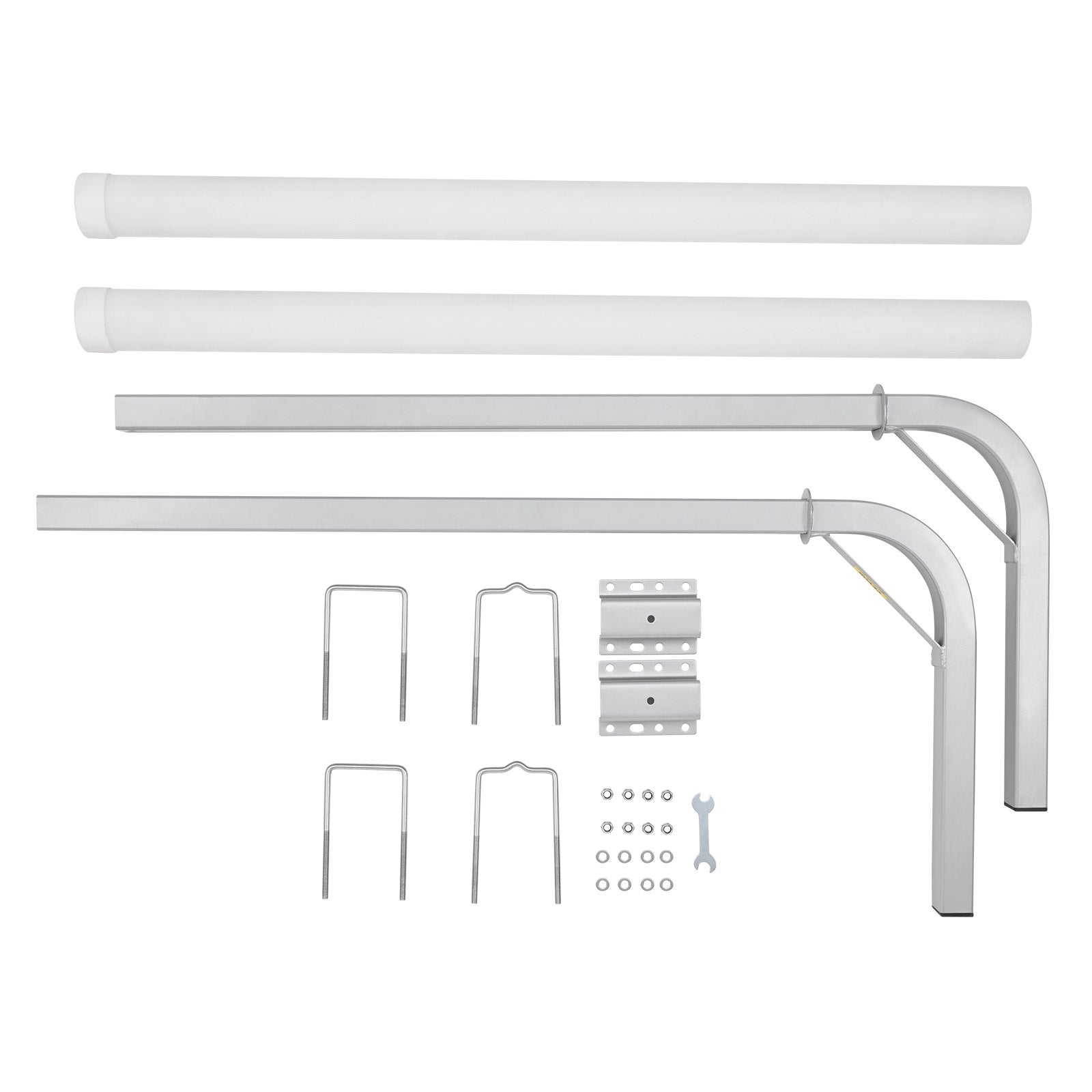 VEVOR Boat Trailer Guide, 48” Adjustable Design Trailer Guide Poles, 2PCS Rustproof Galvanized Steel Trailer Guide ons, Trailer Guides with PVC Pipes, for Ski Boat, Fishing Boat or Sailboat Trailer 