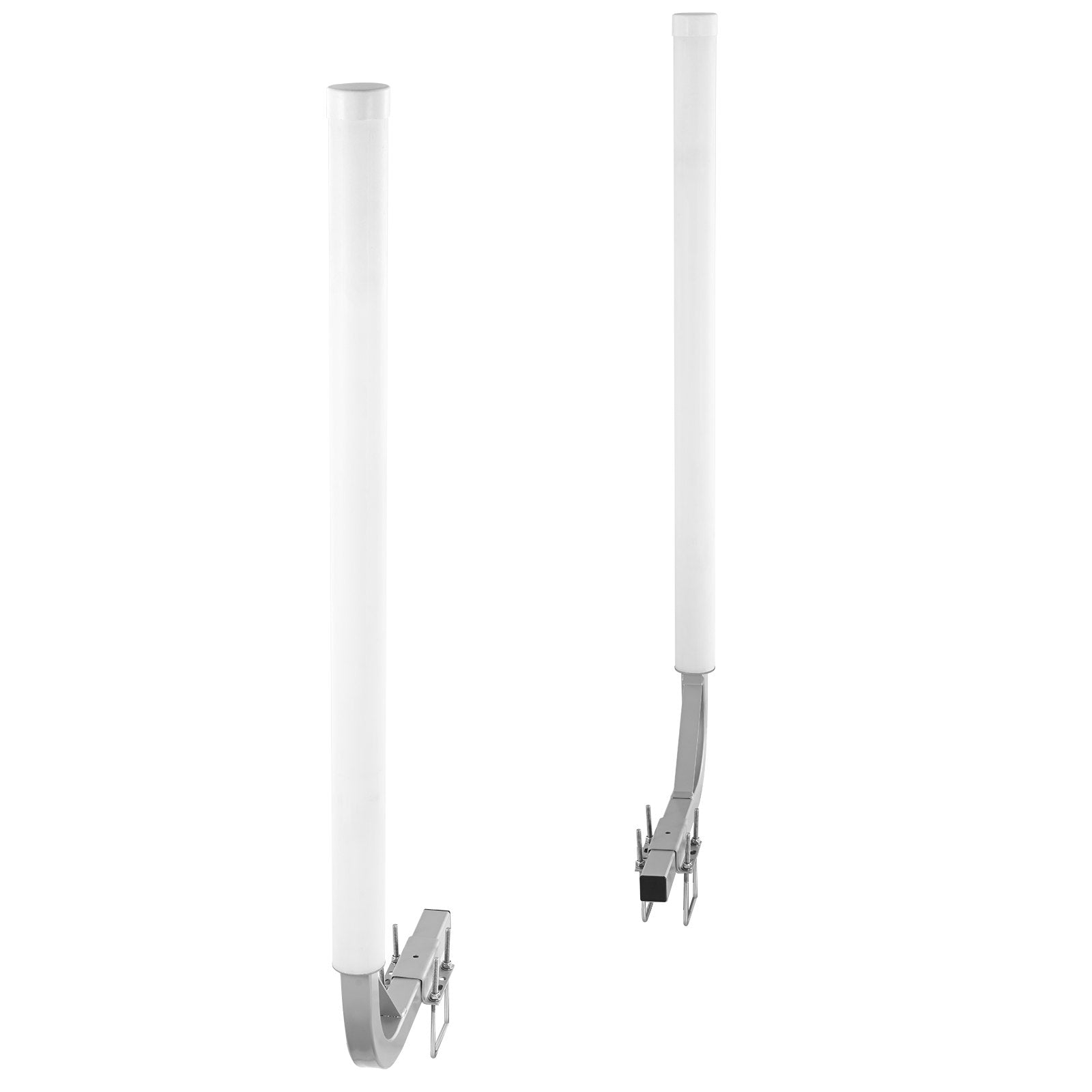 VEVOR Boat Trailer Guide, 48” Adjustable Design Trailer Guide Poles, 2PCS Rustproof Galvanized Steel Trailer Guide ons, Trailer Guides with PVC Pipes, for Ski Boat, Fishing Boat or Sailboat Trailer 