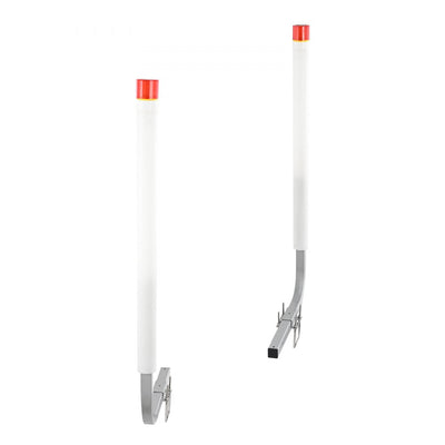 VEVOR Boat Trailer Guide, 62” with LED Light Trailer Guide Poles, 2PCS Rustproof Galvanized Steel Trailer Guide ons, Trailer Guides with PVC Pipes, for Ski Boat, Fishing Boat or Sailboat Trailer 