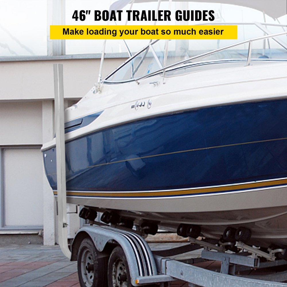 VEVOR Boat Trailer Guide-ons 46" Aluminum Trailer Guide on 2PCS Trailer Guides 