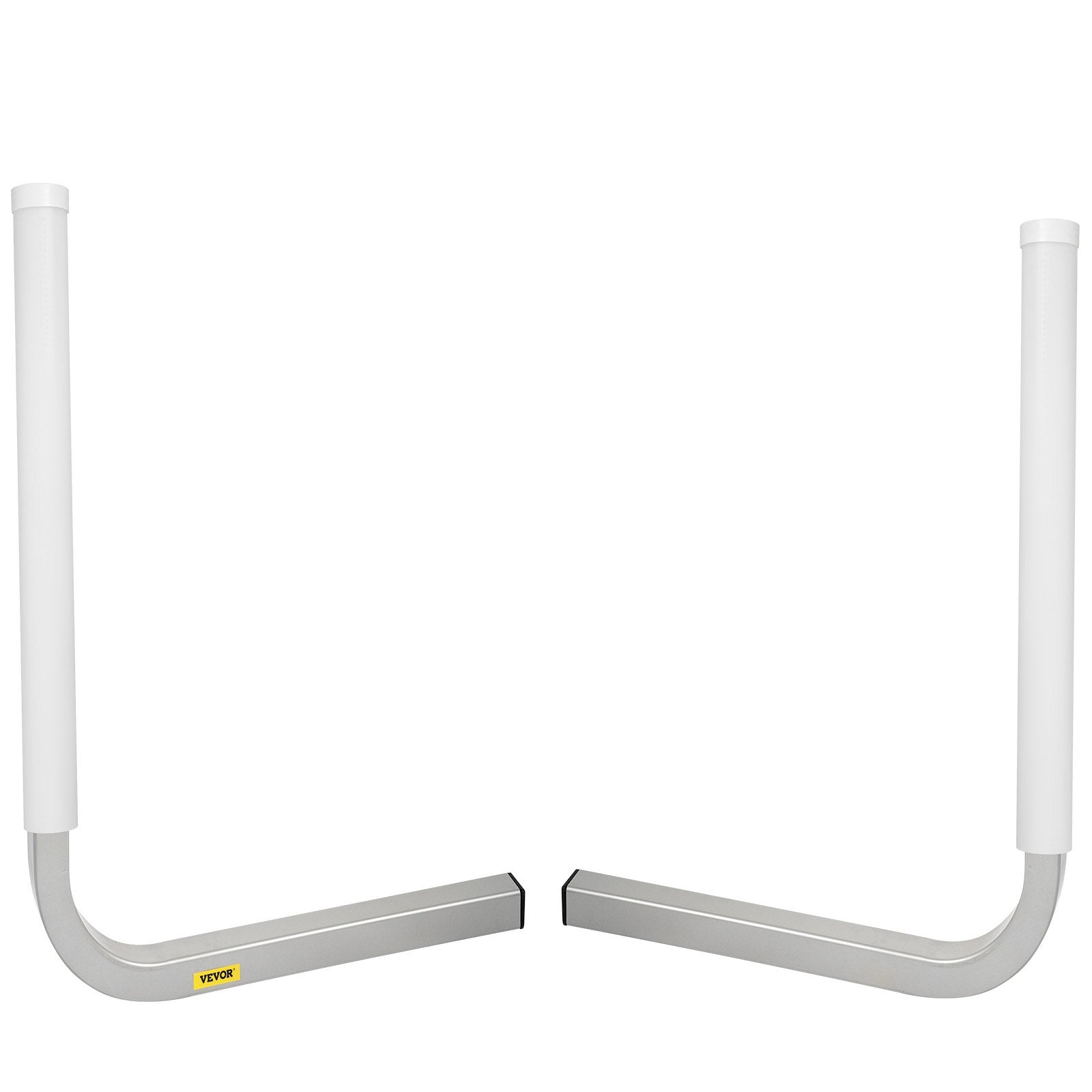 VEVOR Boat Trailer Guide-on, 22", 2PCS Steel Trailer Post Guide ons, with White PVC Tube Covers, Complete Mounting Accessories Included, for Ski Boat, Fishing Boat or Sailboat Trailer 