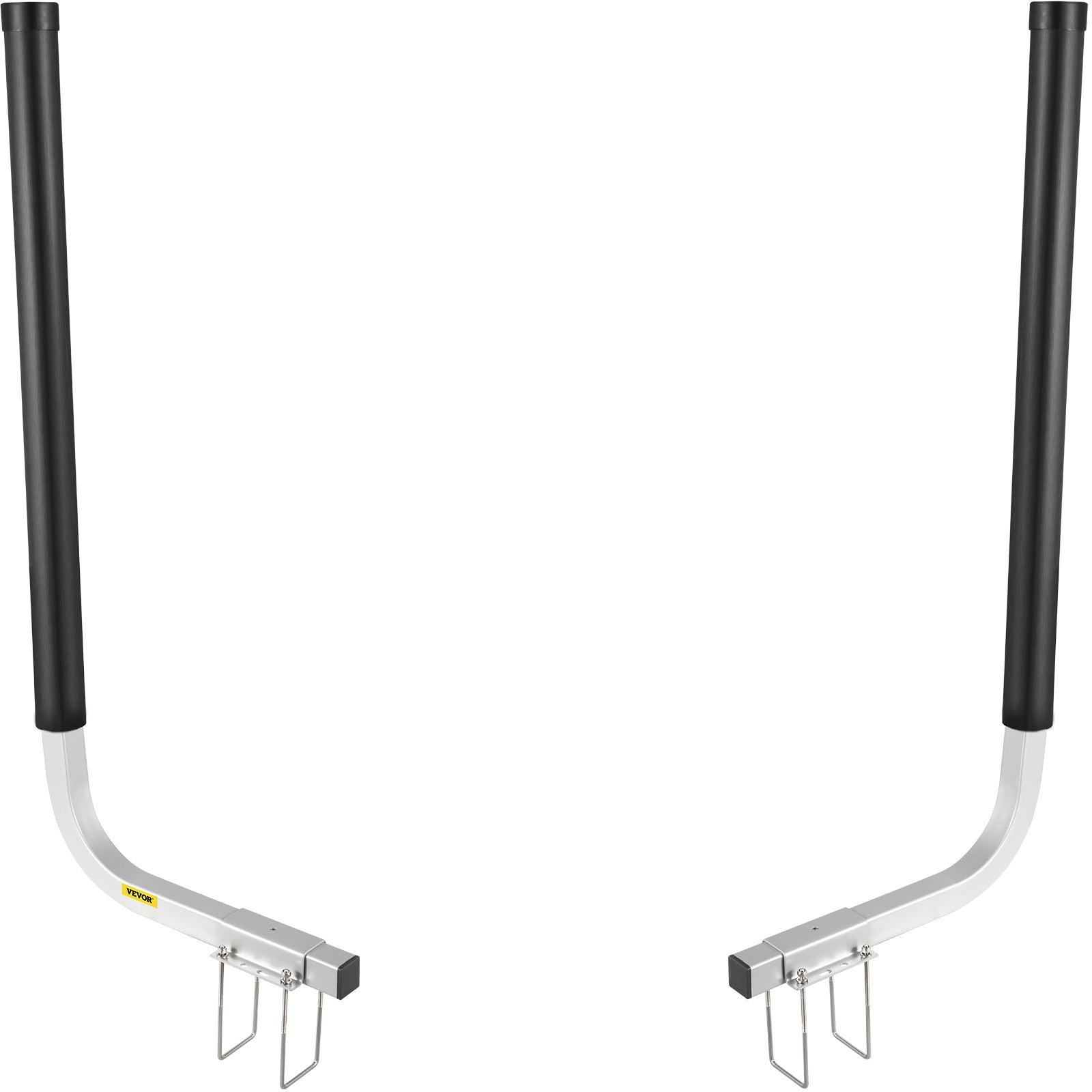 VEVOR Boat Trailer Guide-ons, 40\", 2PCS Rustproof Galvanized Steel Trailer Guide ons, Trailer Guides with Black PVC Pipes, Mounting Parts Included, for Ski Boat, Fishing Boat or Sailboat Trailer 