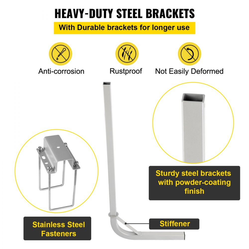 VEVOR Boat Trailer Guide-on 60" Trailer Post Guide on w/ 2PCS PVC Tube Cover 
