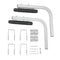 VEVOR Boat Trailer Guide, 20.5” Adjustable Design Trailer Guide Poles, 2PCS Rustproof Galvanized Steel Trailer Guide ons, Heavy Duty Roller Guide Design, for Ski Boat, Fishing Boat or Sailboat Trailer