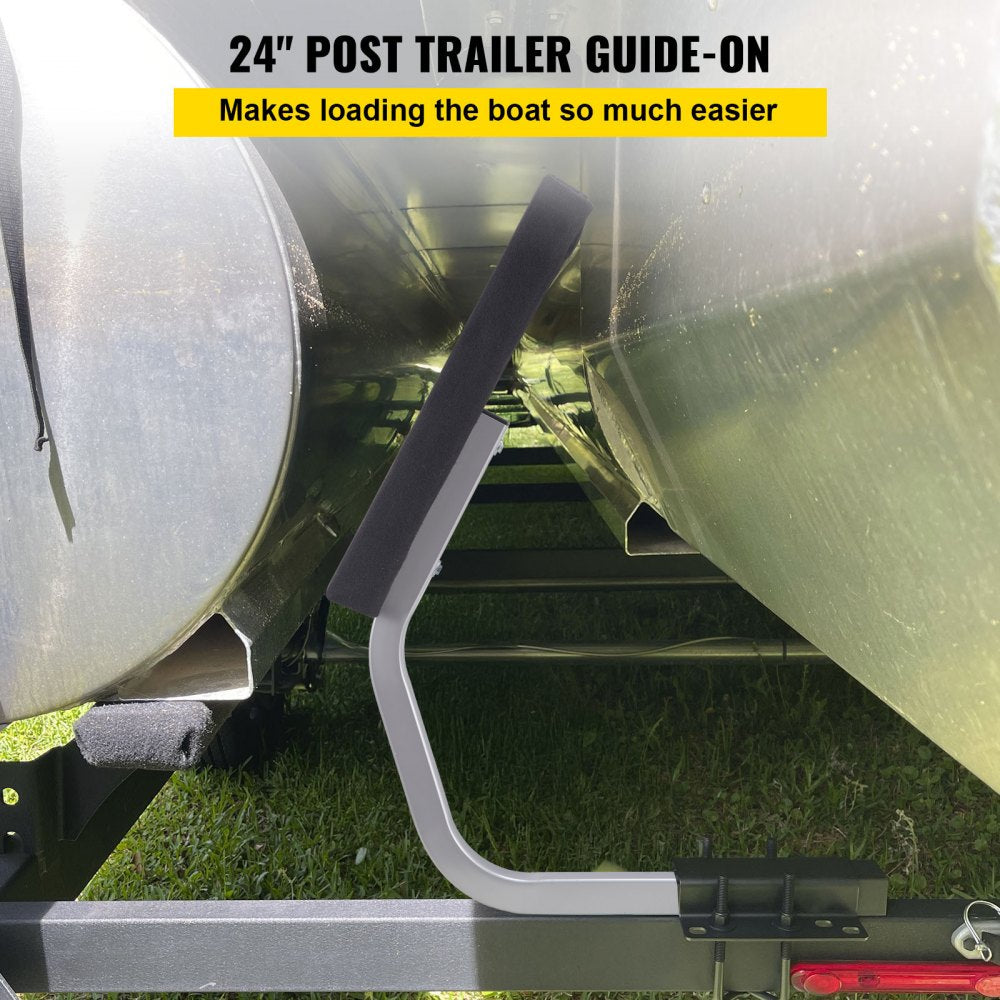 VEVOR Boat Trailer Guide-on 24" C-shaped Trailer Guide on w/Carpet-padded Boards 