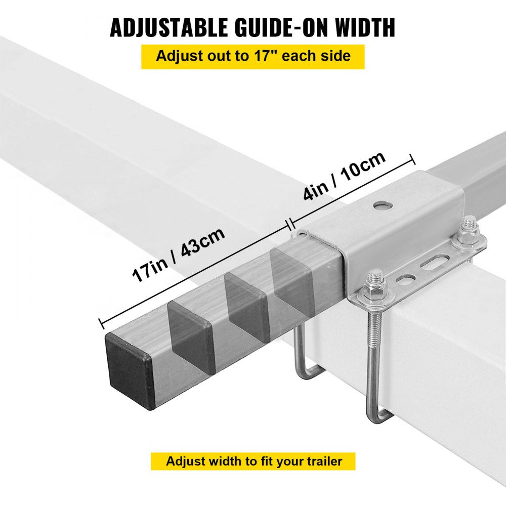 VEVOR Boat Trailer Guide-on 24" C-shaped Trailer Guide on w/Carpet-padded Boards 