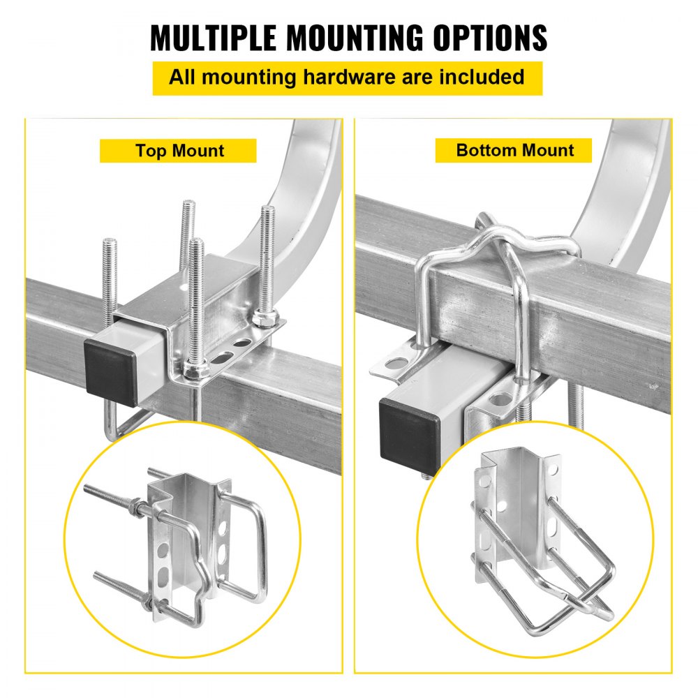 VEVOR Boat Trailer Guide-on 24" C-shaped Trailer Guide on w/Carpet-padded Boards 